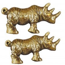 Rhino Wildlife Safari Animal Cufflinks