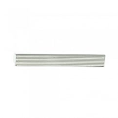 Rhodium Striped Tie Bar