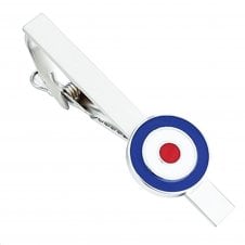 Roundel Silver Tie Clip
