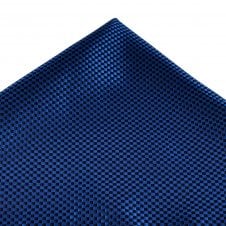 Royal Blue & Black Micro Checked Pocket Square Handkerchief