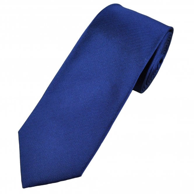 Royal Blue & Black Micro Pattern Men's Silk Tie