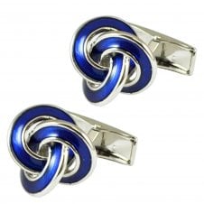Royal Blue Knot Fashion Cufflinks