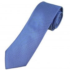 Royal Blue & White Dot Pattern Men's Tie
