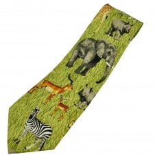 Safari Animals Men's Novelty Tie