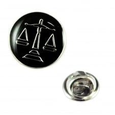 Scales Of Justice Lapel Pin Badge