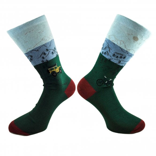 Scott-Nichol Pantherella "Scafell" Mountain Landrover & Bicycle Men's Socks