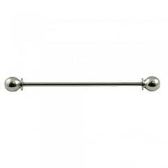 Screw In Collar Bar Pin - Silver Colour