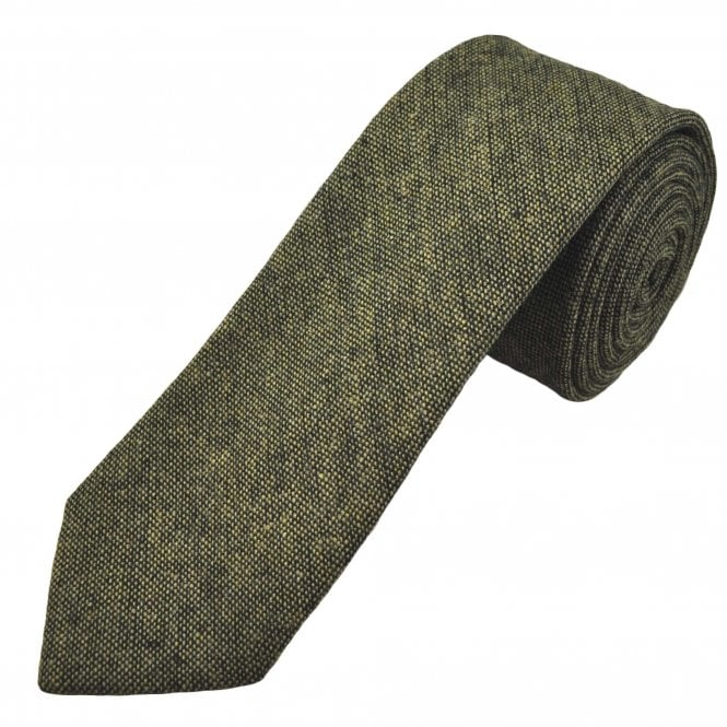 Shades of Brown Tweed Look Men's Tie