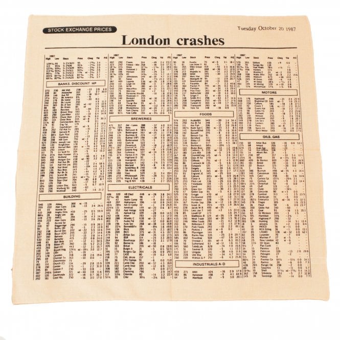 Share Prices Stock Exchange Pocket Square Handkerchief
