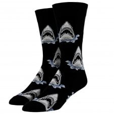 Shark Attack Black Luxury Men's Socks