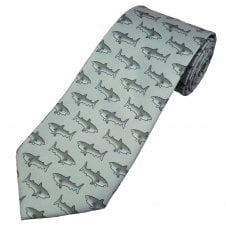 Sharks Grey Men's Novelty Tie