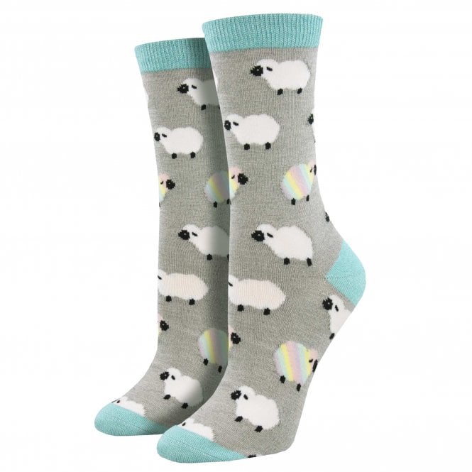 Sheep, Ewenique Grey Luxury Ladies Socks