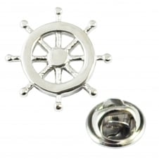 Ship Wheel Lapel Pin Badge