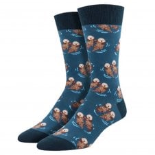 Significant Otter Blue Luxury Men's Socks