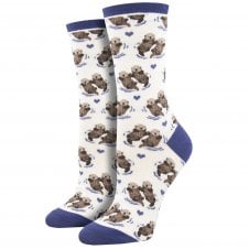 Significant Otter White Luxury Ladies Socks