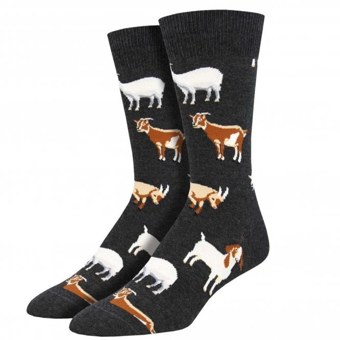 Silly Billy Goat Charcoal Grey Luxury Ladies Socks