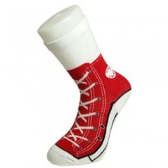 Silly Socks - Men's Novelty Red Sneaker Socks
