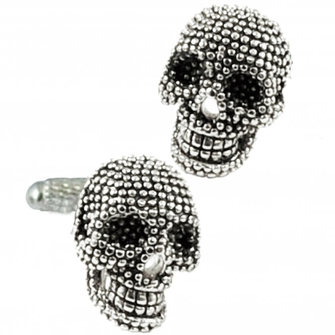 Silver 3D Skull Cufflinks