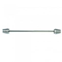 Silver Barbells Collar Bar Pin