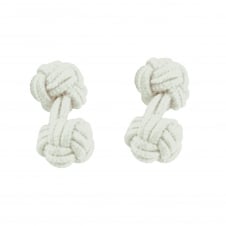 Silver Elastic Knot Cufflinks