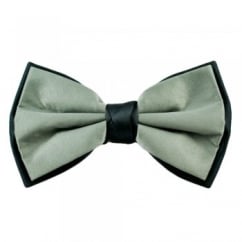 Silver & Grey Double Coloured Bow Tie