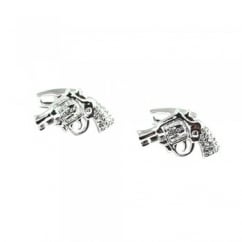Simon Carter Crystal Pistol Gun Cufflinks