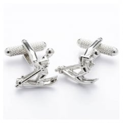 Skier Novelty Cufflinks