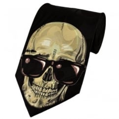 Skull In Sunglasses Novelty Tie