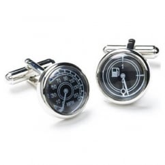 Speedo & Petrol Gauge Novelty Cufflinks