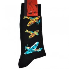 Spitfire Aeroplanes Men's Novelty Socks