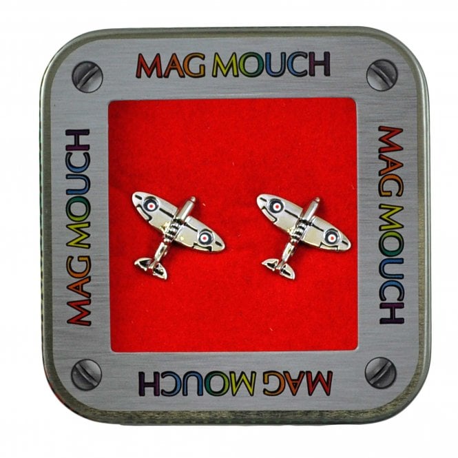 Spitfire Plane Novelty Cufflinks