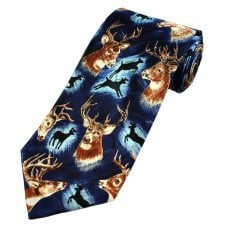 Stag Navy Blue Men's Novelty Tie