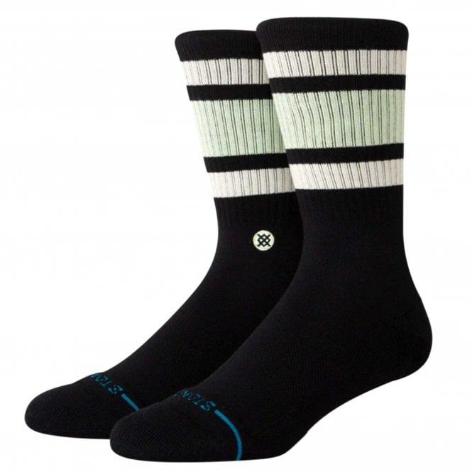 Stance Boyd Black, Mint & White Stripe Men's Socks