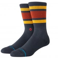 Stance Boyd Navy, Rust Orange & Gold Stripe Men's Socks