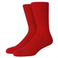  Stance Icon Red Crew Women's & Men's Socks
