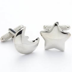 Star & Moon Novelty Cufflinks