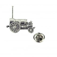 Stephenson's Rocket Steam Train Pewter Lapel Pin Badge