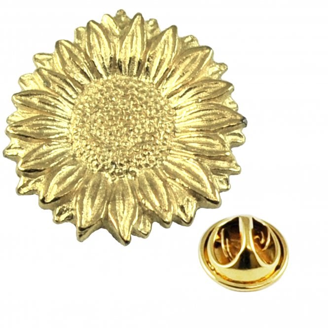 Sunflower Van Gogh Style Lapel Pin Badge