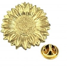 Sunflower Van Gogh Style Lapel Pin Badge