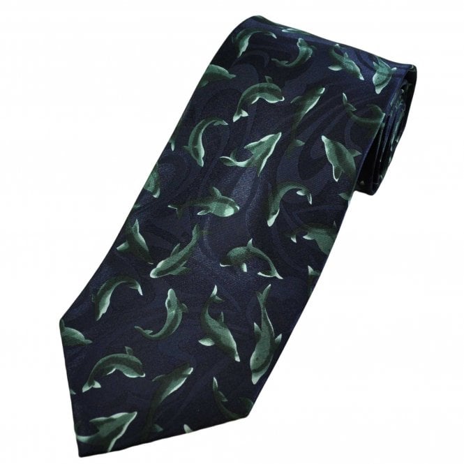Swimming Dolphins Men's Novelty Tie