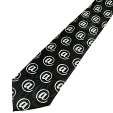 @ Symbol on Black Novelty Tie
