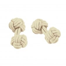 Taupe Elastic Knot Cufflinks