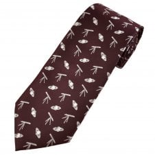 Telescopes & Planets Burgundy Men's Novelty Tie
