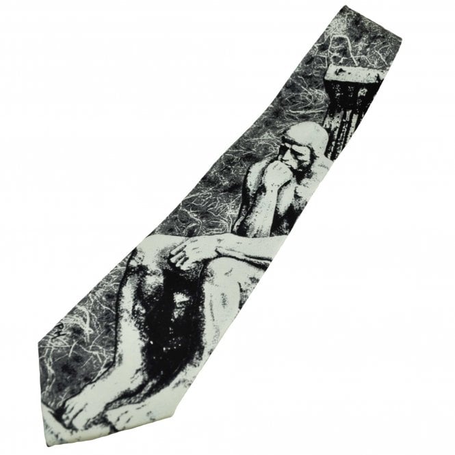 The Thinker "Le Penseur" Silk Men's Novelty Tie