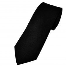 Ties Planet Gold Label Black Textured Luxury Silk Men's Tie