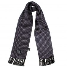 Tootal Black & White Polka Dot Silk Scarf