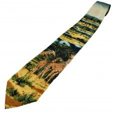 Tower of Giraffes Grazing Men's Novelty Tie