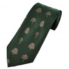 Trees, Bottle Green Men's Novelty Tie