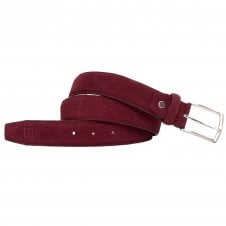 Tresanti Argenta Burgundy Men's Suede Belt