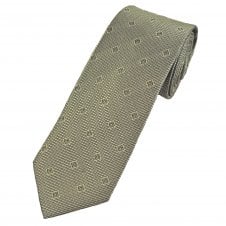 Tresanti Beige & Black Pattern Men's Silk Tie